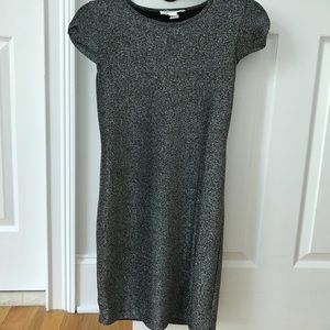 Black and silver cocktail dress